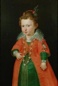 Peter Paul Rubens, Ritratto di Eleonora Gonzaga all’età di tre anni (part.), 1601 ca.